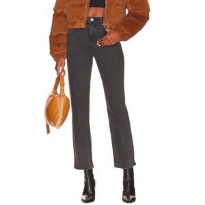 ROLLA’S High Rise Straight Leg Black Jeans 30